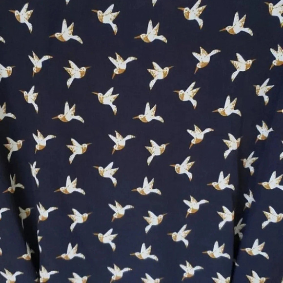 Aijek Bird Print Open Back Romper - Picture 10 of 11